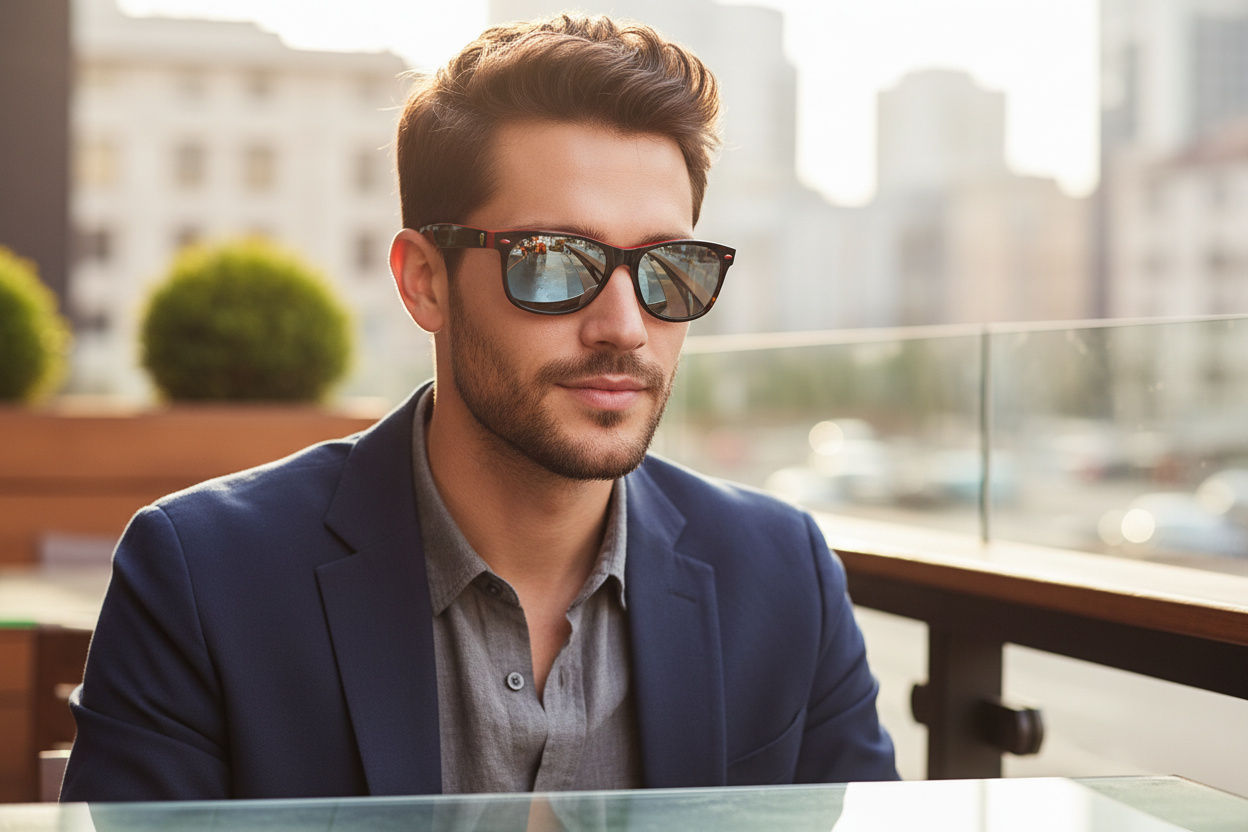 Vista frontale Ray-Ban NEW WAYFARER (RB2132M - F63830)