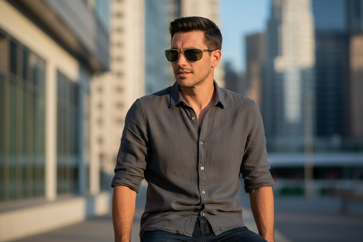 Vista frontale Ray-Ban OLYMPIAN I DELUXE (RB3119M - 001/31)