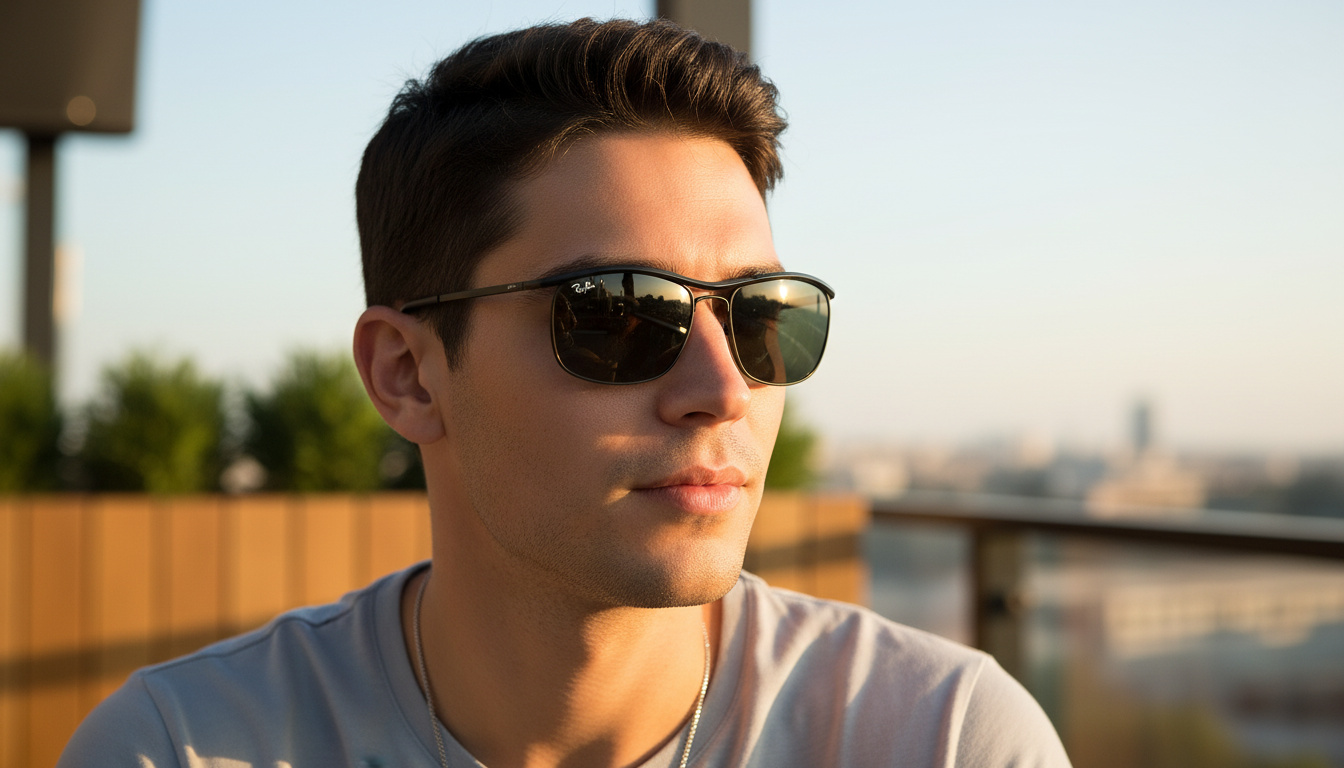 Vista frontale Ray-Ban OLYMPIAN I DELUXE (RB3119M - 002/58)