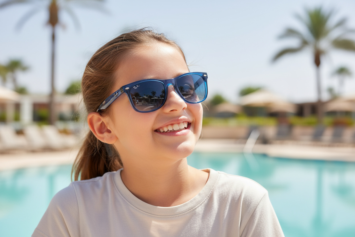 Vista frontale Ray-Ban Kids JUNIOR NEW WAYFARER (RJ9052S - 70624L)