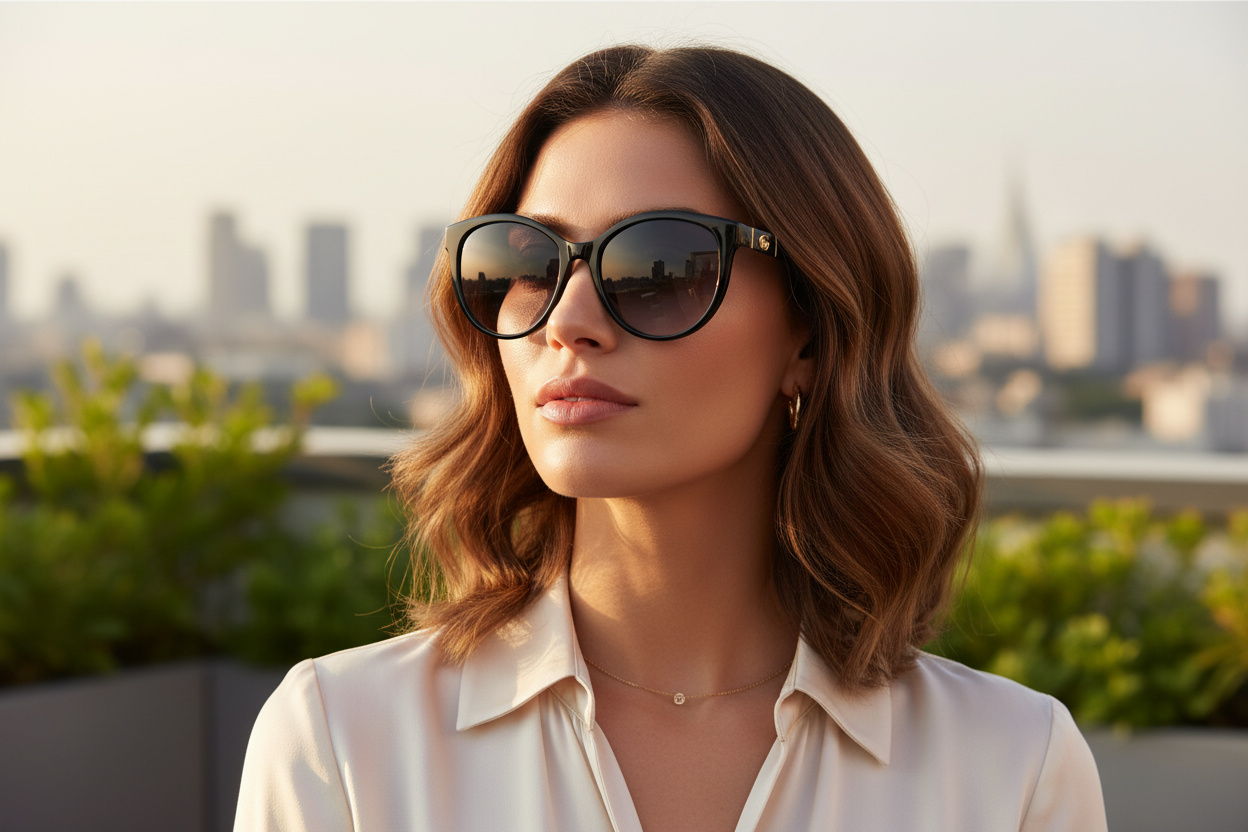 Vista frontale Gucci GG0636SK (001)