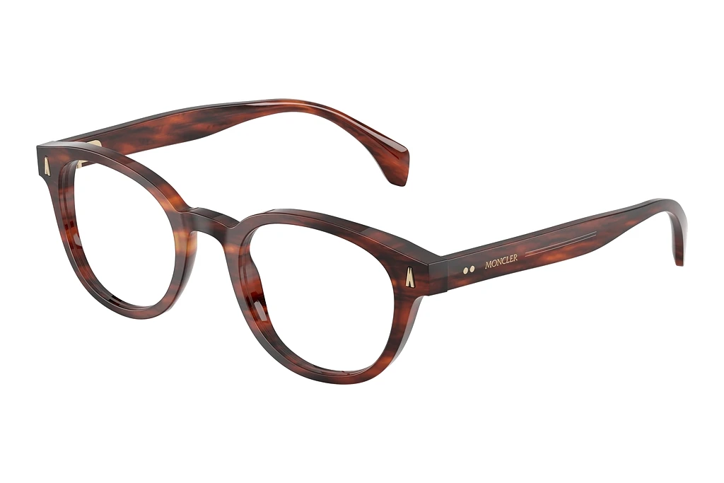 Moncler   ME2020 3034 Shiny Striped Brown Havana
