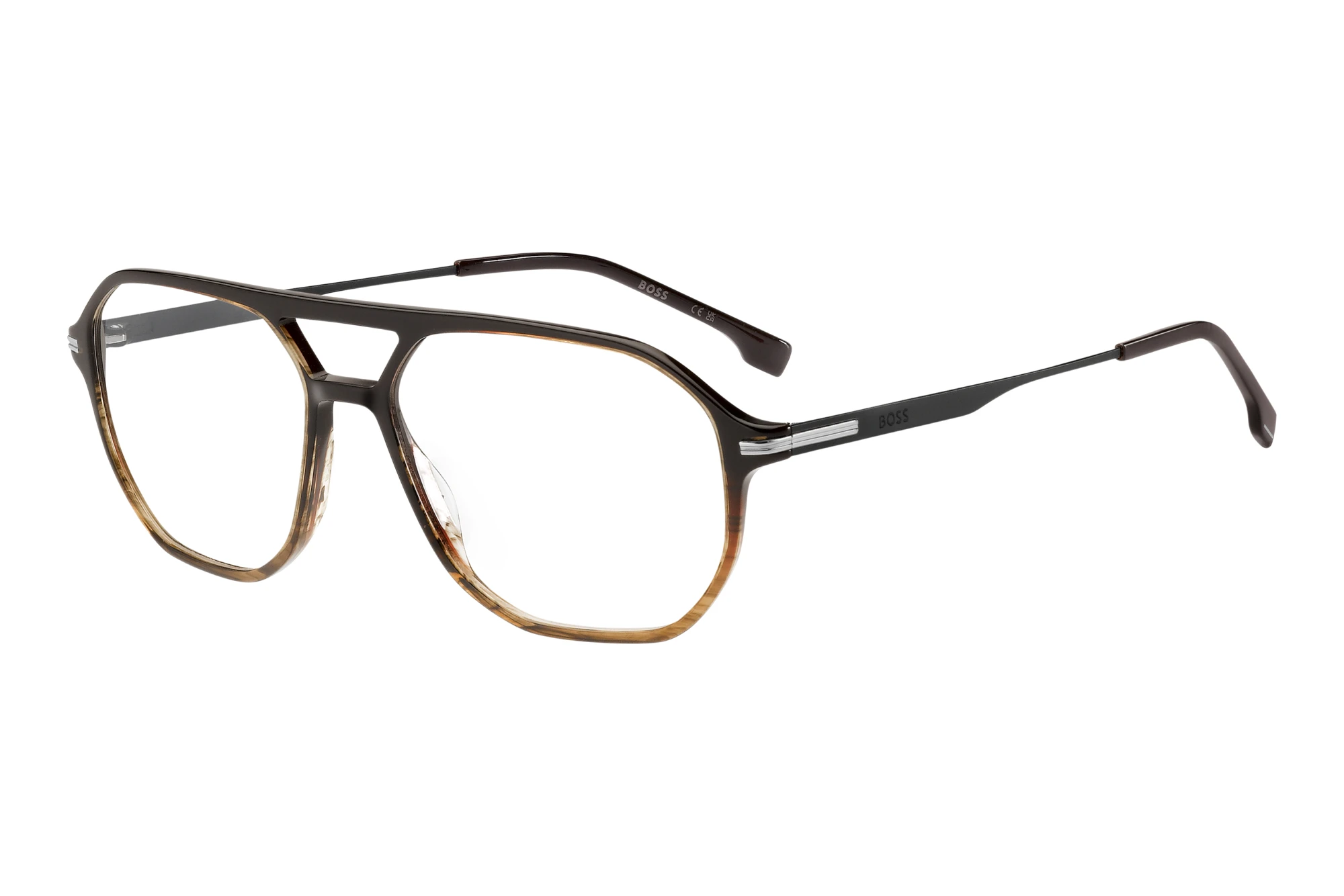 Boss   BOSS 1890 6KM STRIPED BROWN RUTHENIUM