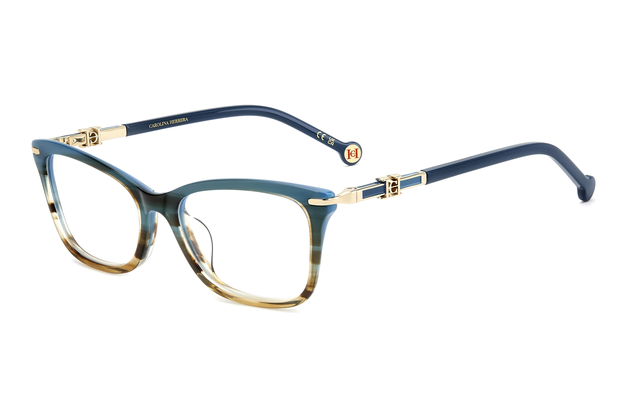 Carolina Herrera   HER 0423/G RFD GREEN STRIPPED BROWN