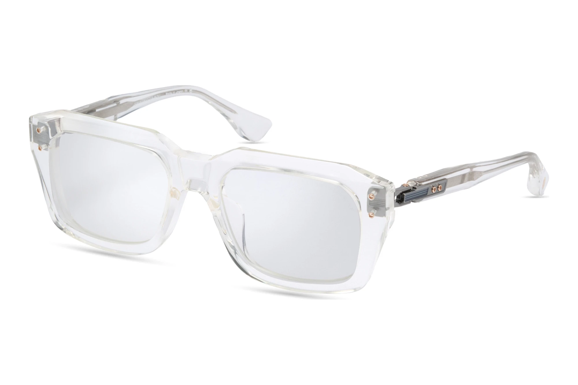 DITA   DTX-464 03A-Asian-Fit CRYSTAL CLEAR - ANTIQUE SILVER