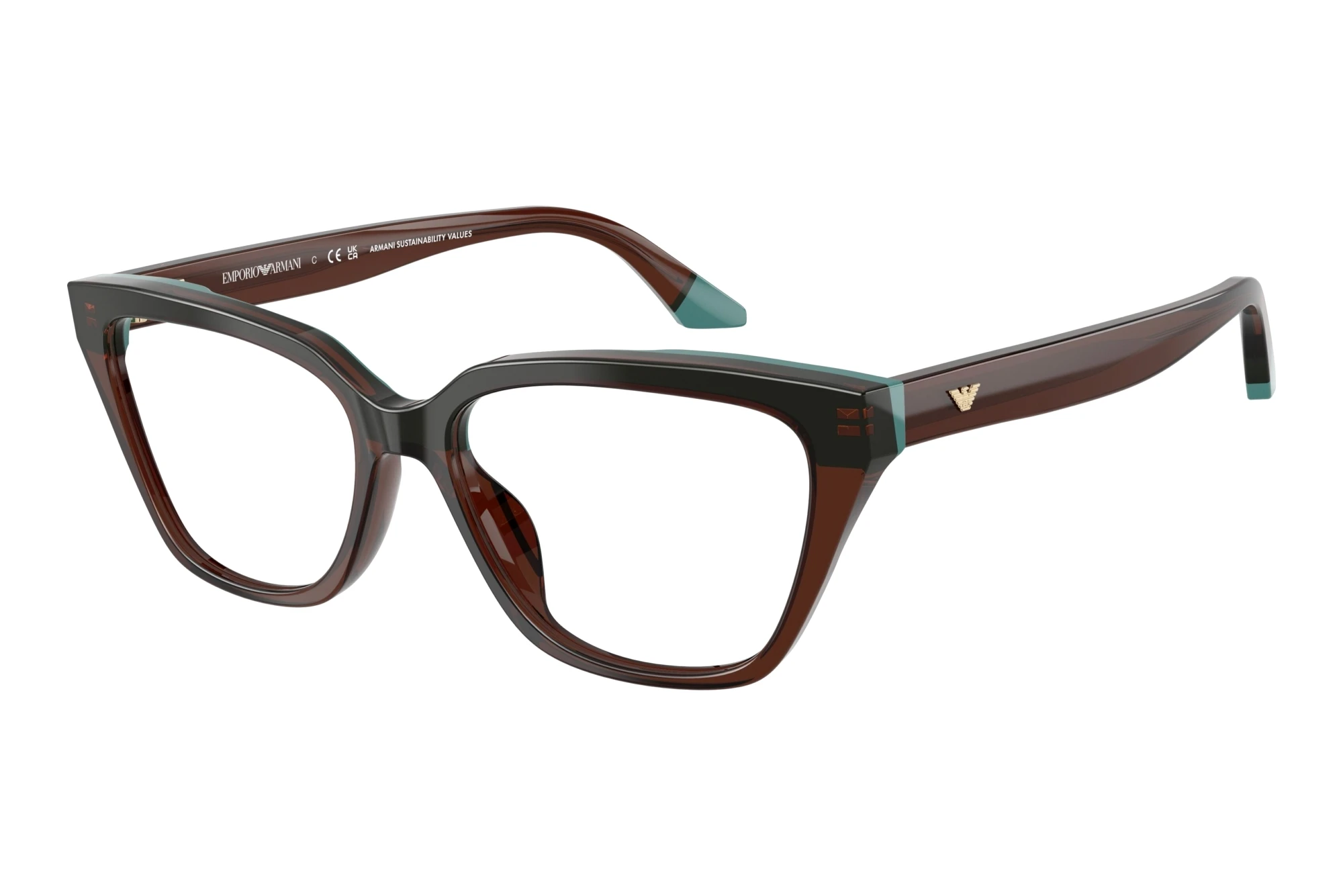 Emporio Armani   EA3270U 6318 Transparent Brown/Teal