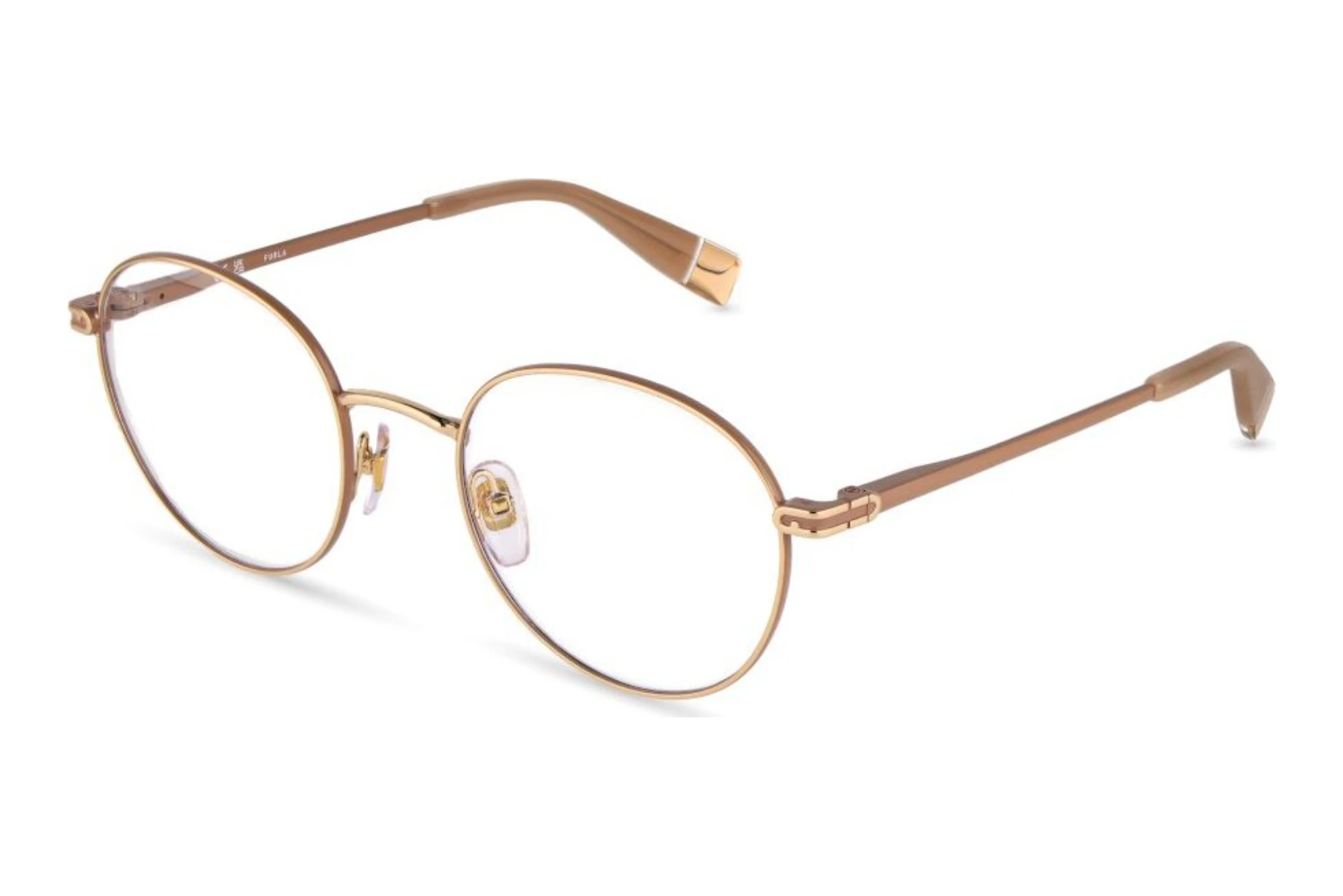 Furla   VFUA99 0367 SHINY ROSE GOLD WITH BROWN PARTS