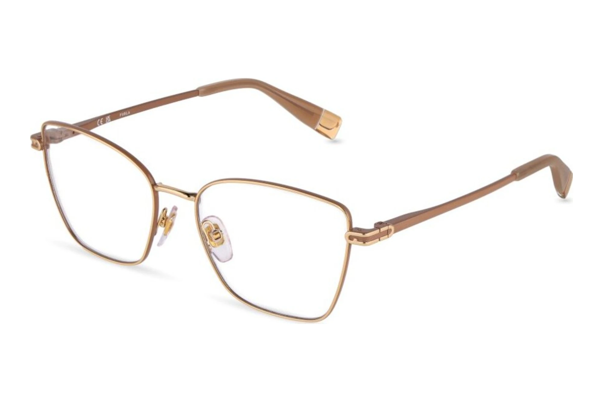 Furla   VFUB01 0367 SHINY ROSE GOLD WITH BROWN PARTS