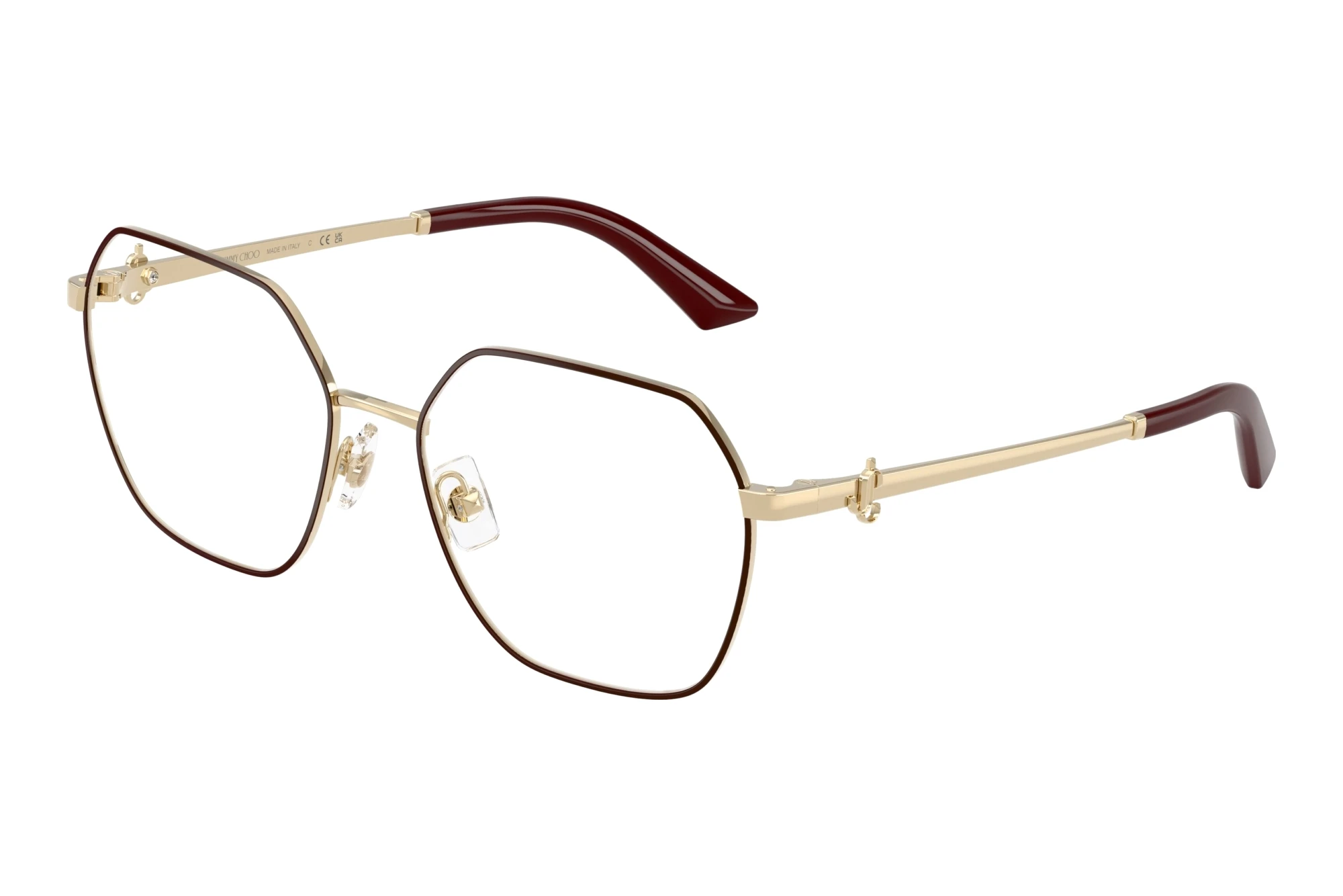 Jimmy Choo   JC2023B 3025 Pale Gold/Gurgundy