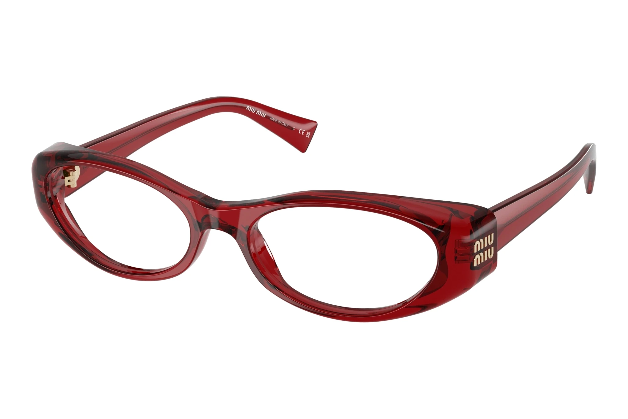Miu Miu   MU 03ZV 25M1O1 Transparent Red