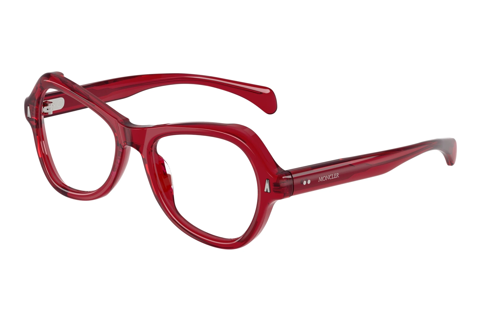 Moncler   ME2038U 3053 Shiny Transparent Red