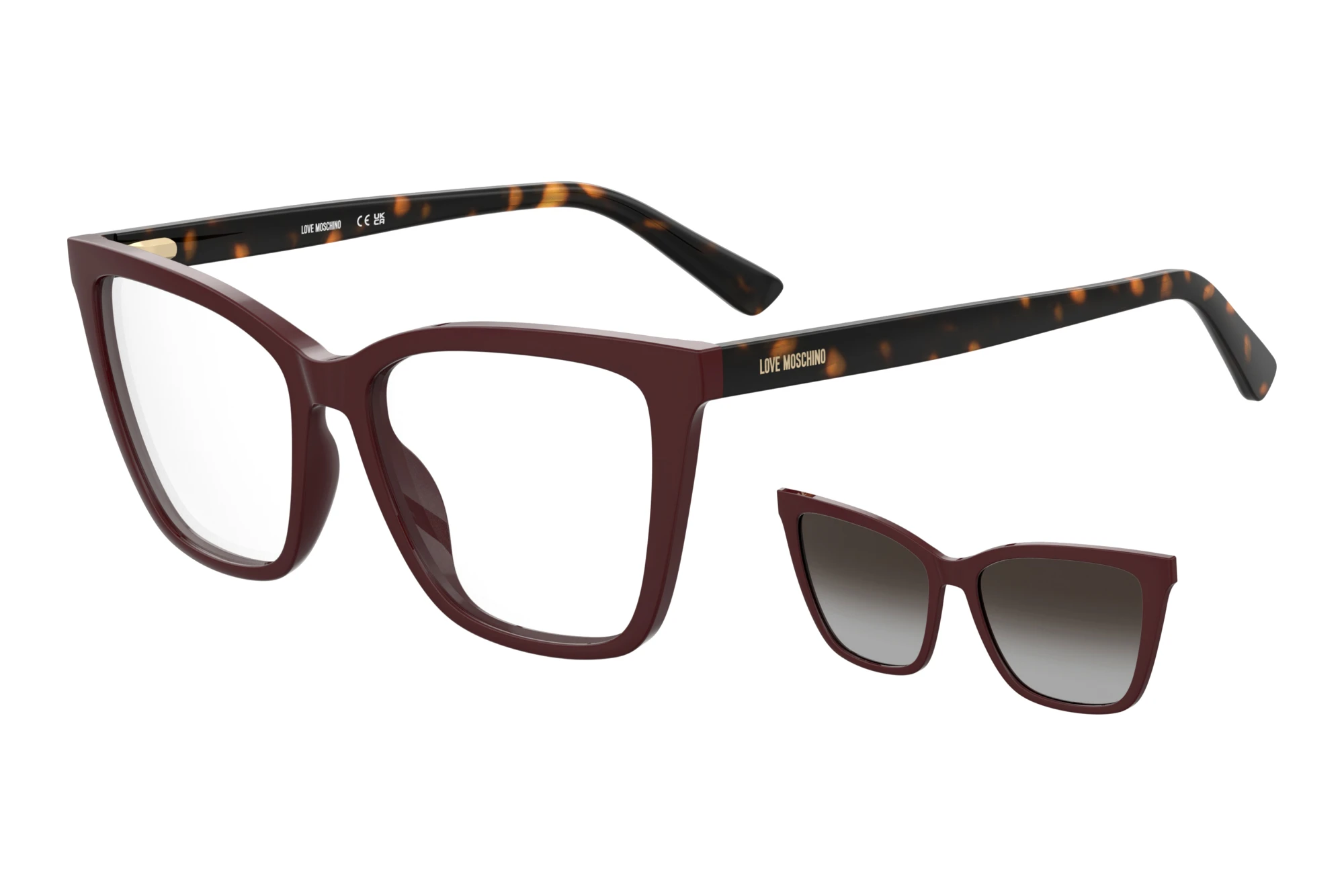 Moschino   MOL698/C YDC BURGUNDY HAVANA