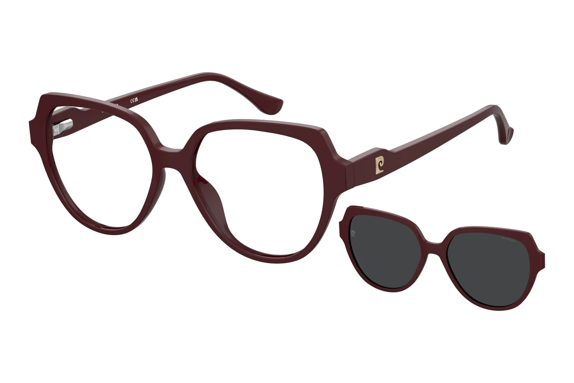 Pierre Cardin   P.C. 8556/C LHF BURGUNDY 2