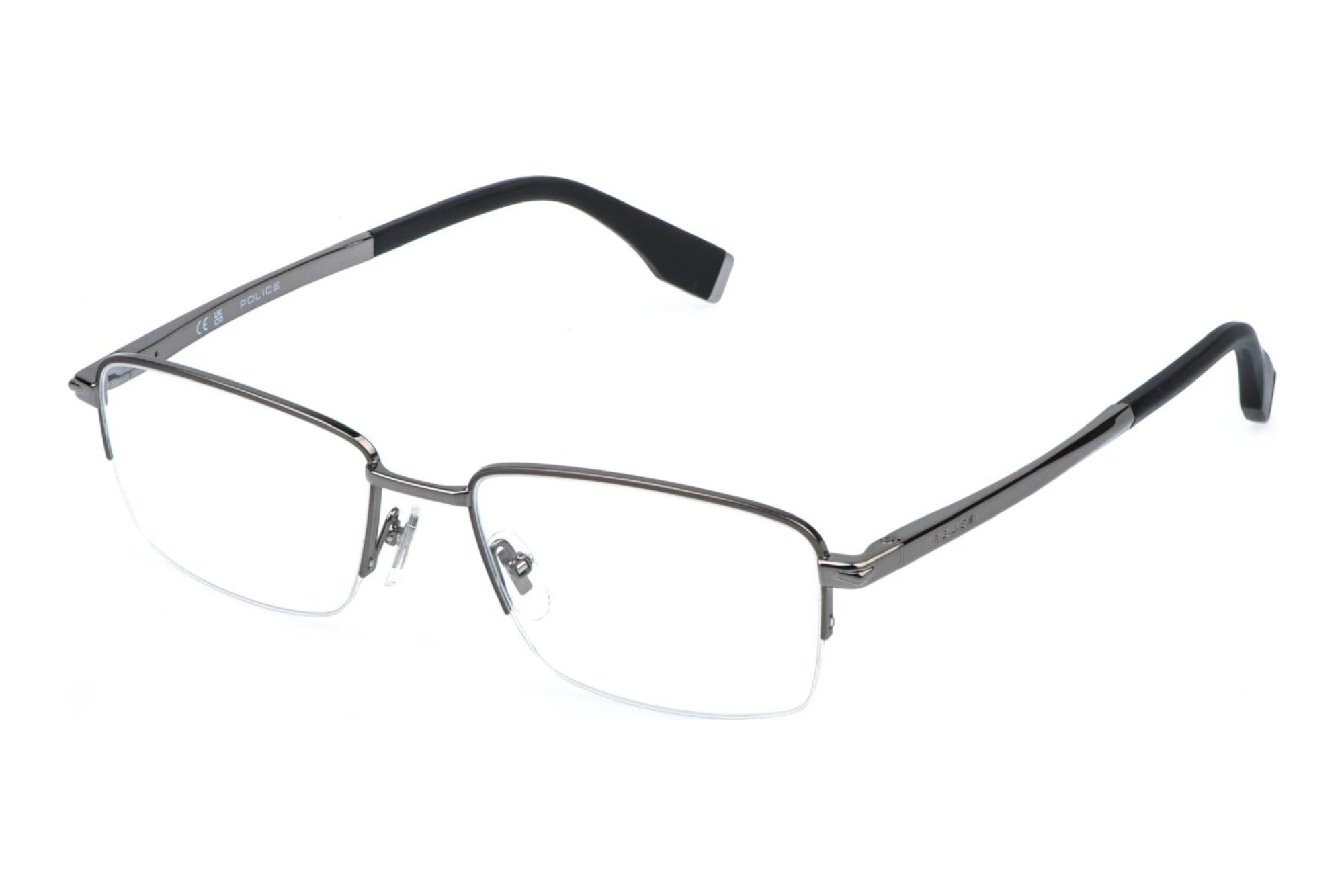 Police   VPLR68 0E56 TOTAL SHINY RUTHENIUM W/MATT/SANDBLASTED