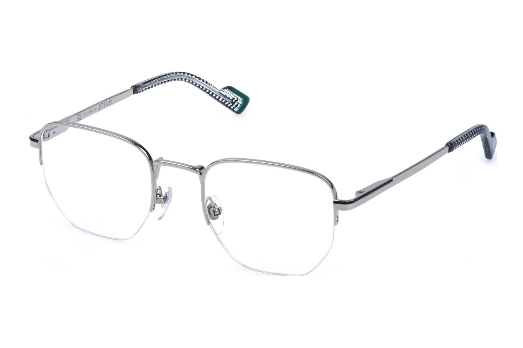 Sting   VST564 0K07 SHINY PALLADIUM W/SEMI MATT BLACK PARTS