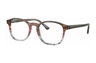 Ray-Ban RX5417 8251 Striped Brown & Red