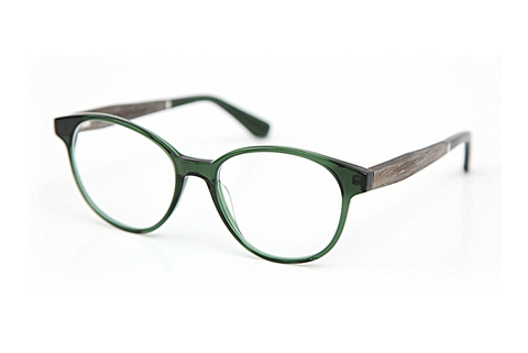 Occhiali design Wood Fellas Haldenwang (10972 grey oak/crystal green)