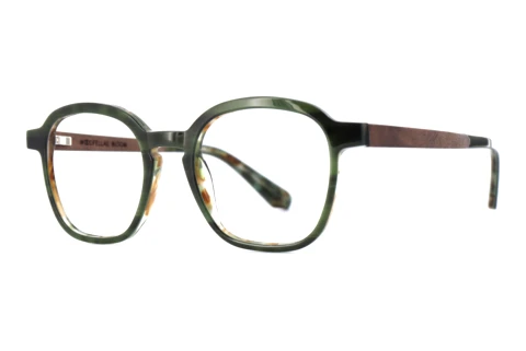 Occhiali design Wood Fellas BLOOM (11084 curled/green)