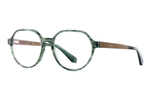 Occhiali design Wood Fellas EDEN (11113 curled/green)