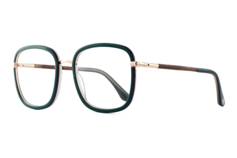 Occhiali design Wood Fellas SERENO (11129 macassar/green/rose gold)