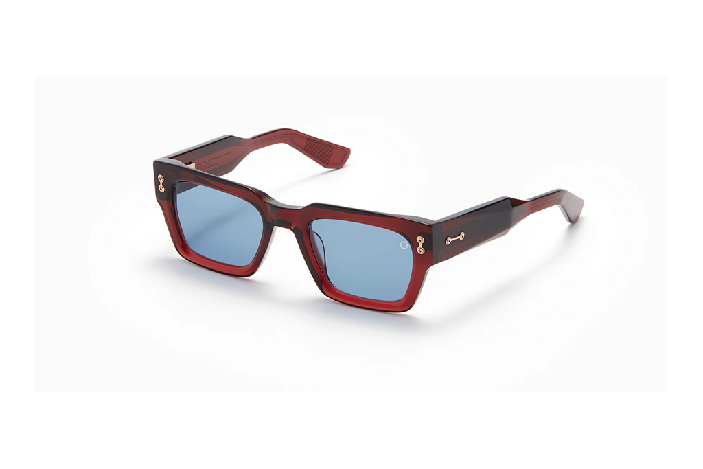 Akoni Eyewear   AKS-114 B Dark Blue - ARCrystal Burgundy - White Gold