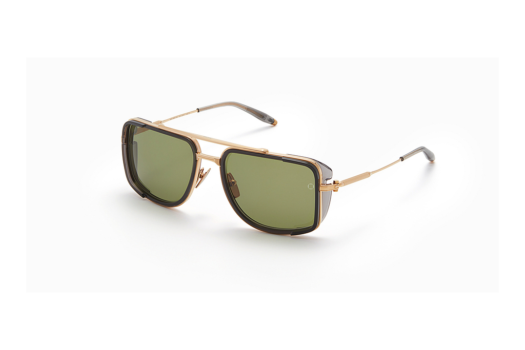 Akoni Eyewear   AKS-500 E Dark Olive - ARGold -Dark Grey Crystal w/Dark Olive - AR