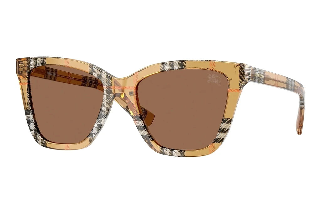 Burberry   BE4470 416373 Dark BrownCheck Sand