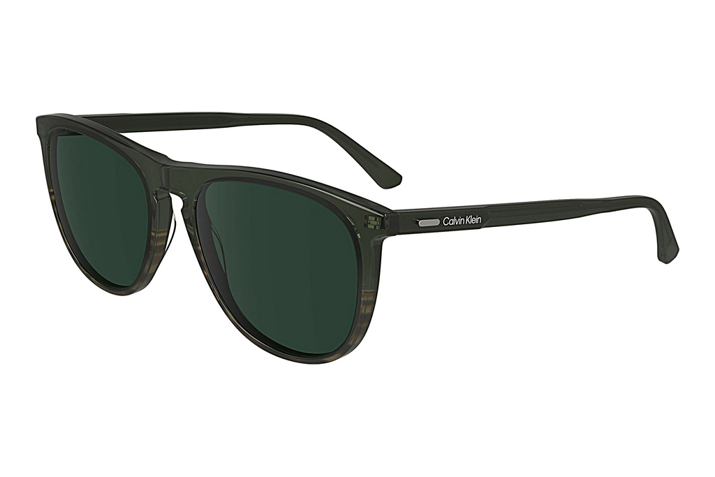 Calvin Klein   CK24508S 303 GREEN GREEN/STRIPED BROWN