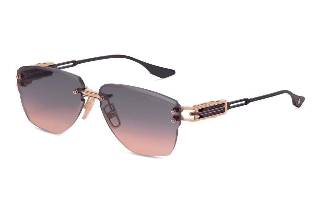 DITA   DTS-197 03A GREY TO PEACH GRADIENTROSE GOLD - BLUE - BLACK IRON