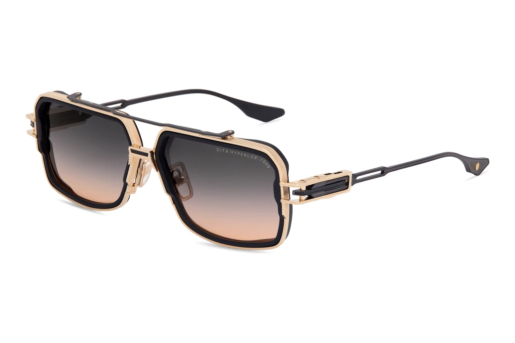 DITA   DTS-470 02A GREY TO PEACH GRADIENTMATTE BLACK - WHITE GOLD - BLACK IRON