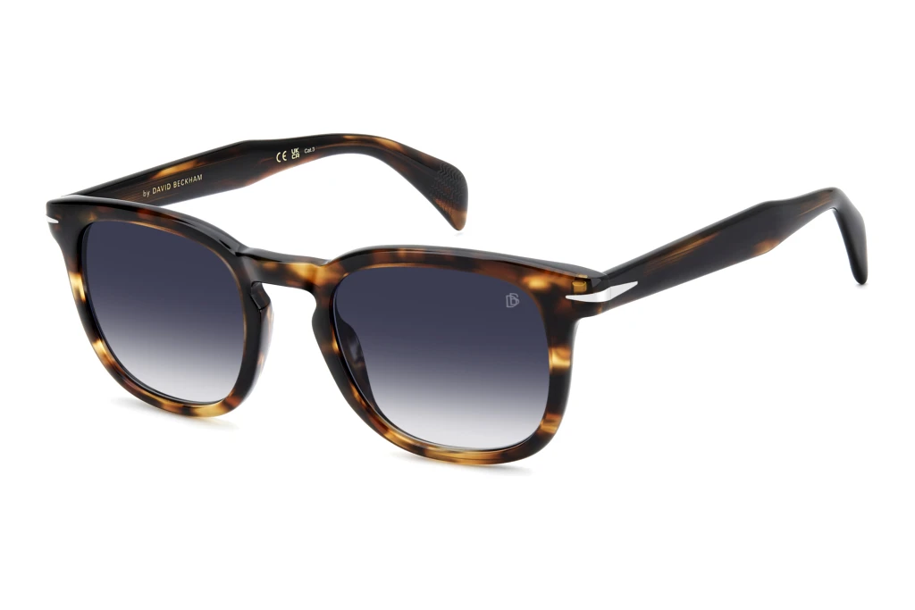 David Beckham   DB 1221/S EX4/08 DK BLUE SHADEDBROWN HORN