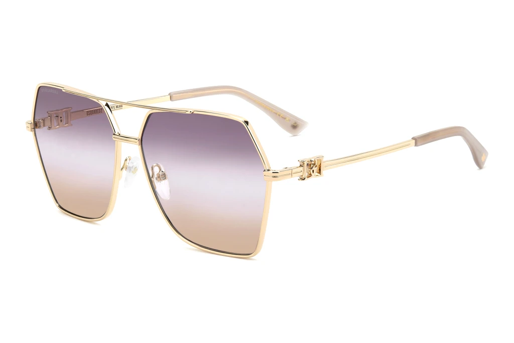 Dsquared2   D2 0206/S 000/QR BROWN VIOLET DOUBLESHADEROSE GOLD