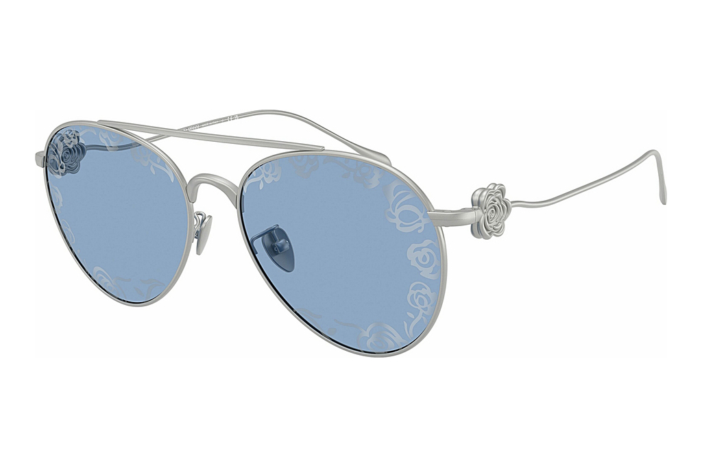 Giorgio Armani   AR6167 3045AM Light Blue Tampo Flower SilverMatte Silver