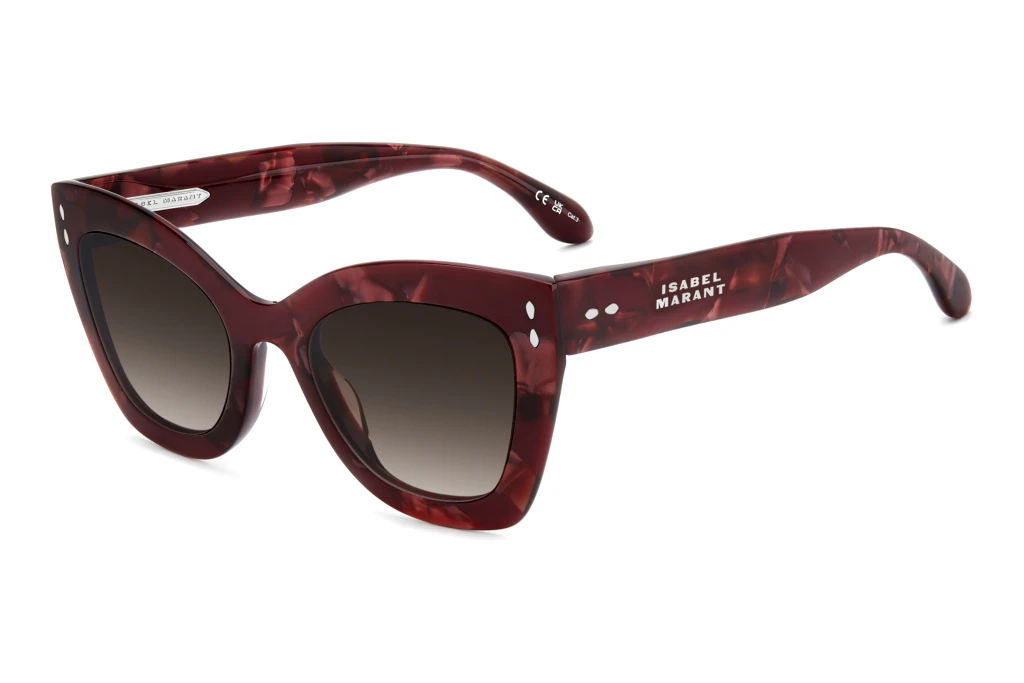 Isabel Marant   IM 0050/G/S JR9/HA BROWN SHADEDMARBLE RED
