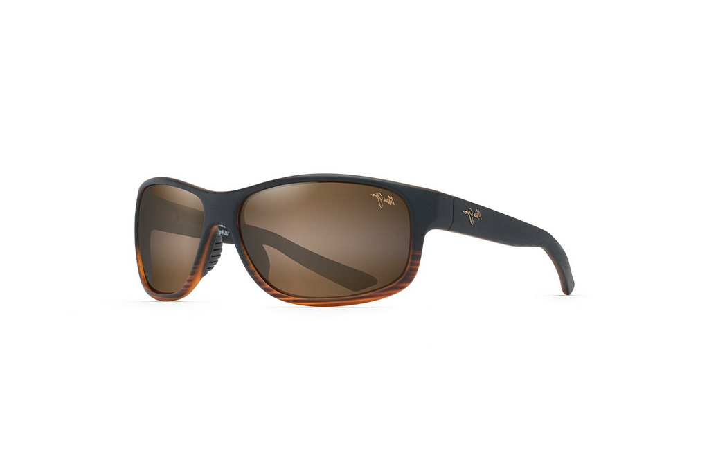 Maui Jim   Kaiwi Channel H840-25C HCL® BronzeDark Brown Stripe