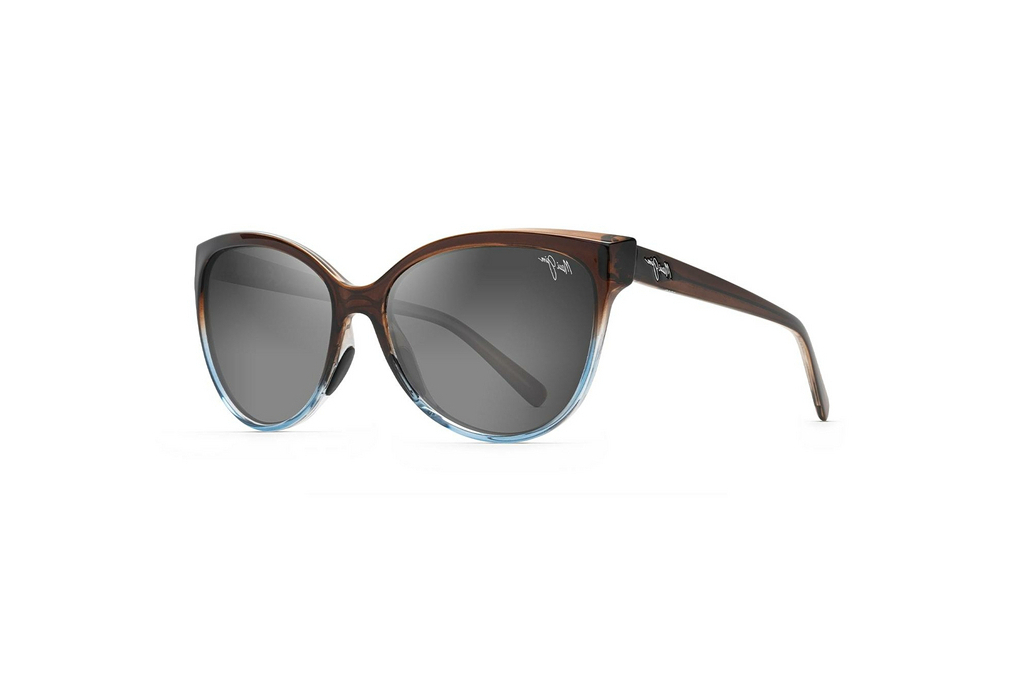 Maui Jim   OluOlu GS537-01F Neutral GreyTrans Dark Chocolate w/Blue