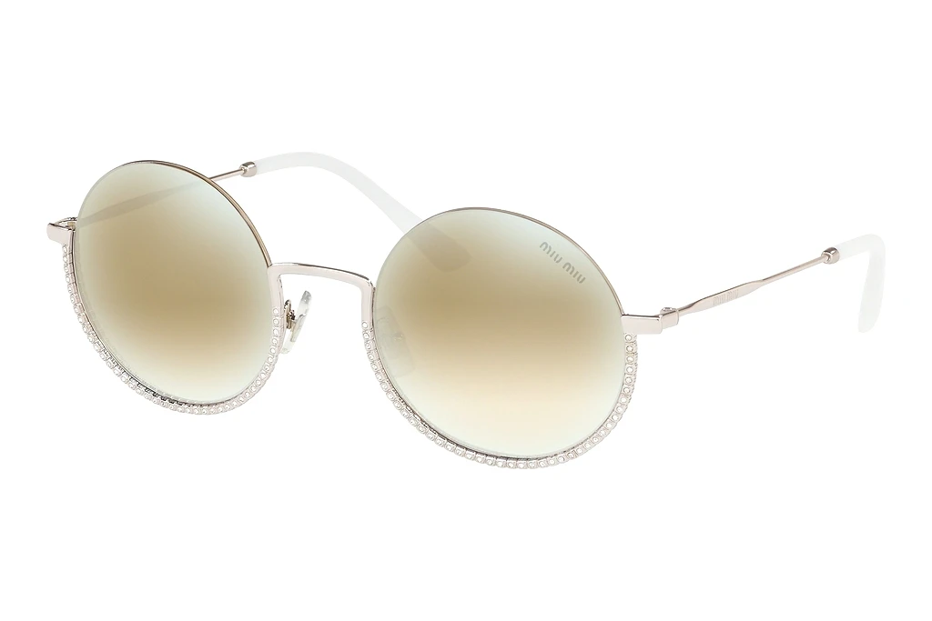 Miu Miu   MU 69US 1BC168 Gradient Beige Mirror WhiteSilver
