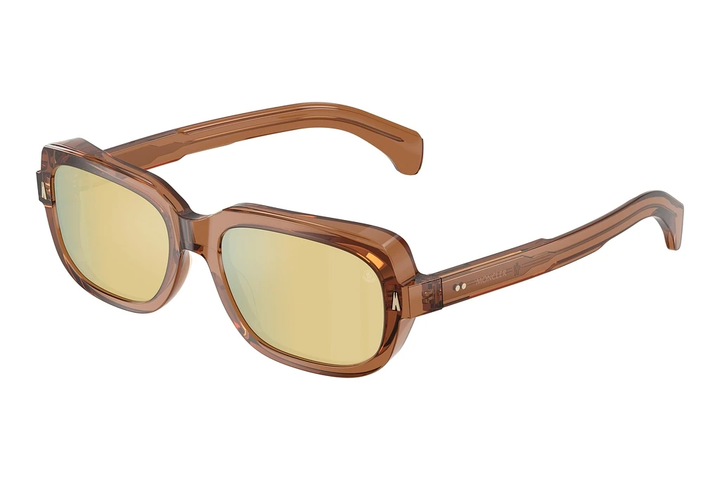 Moncler   ME6008 3017F9 Brown Mirror BronzeTransparent Shiny Cognac