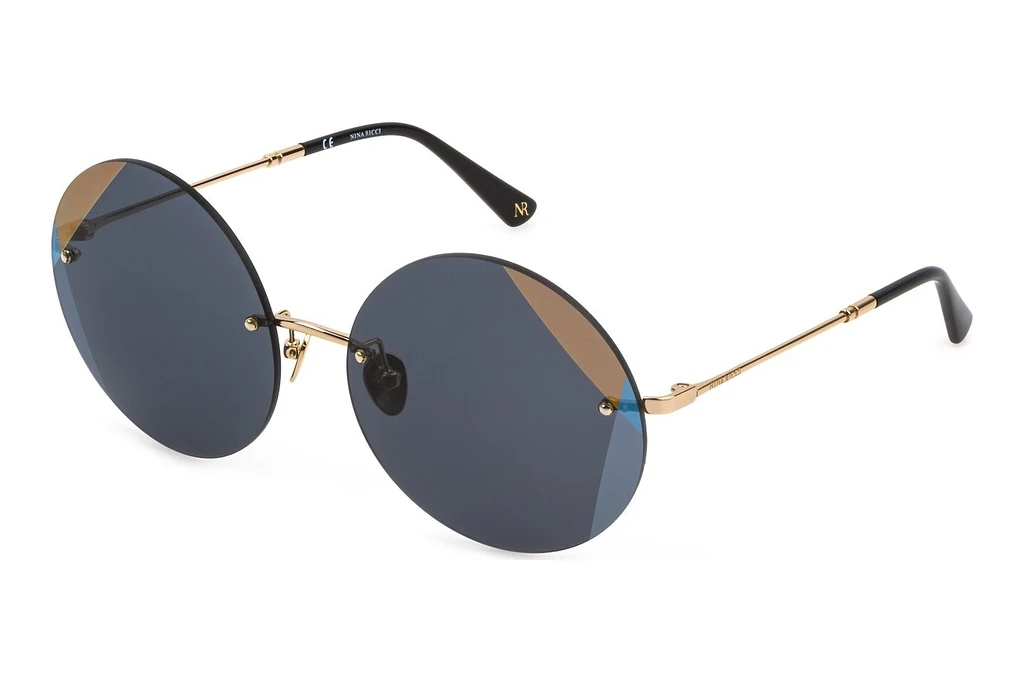 Nina Ricci   SNR270 300G SMOKE+GOLD/BLUE/SILVER MIRRORSHINY ROSE GOLD