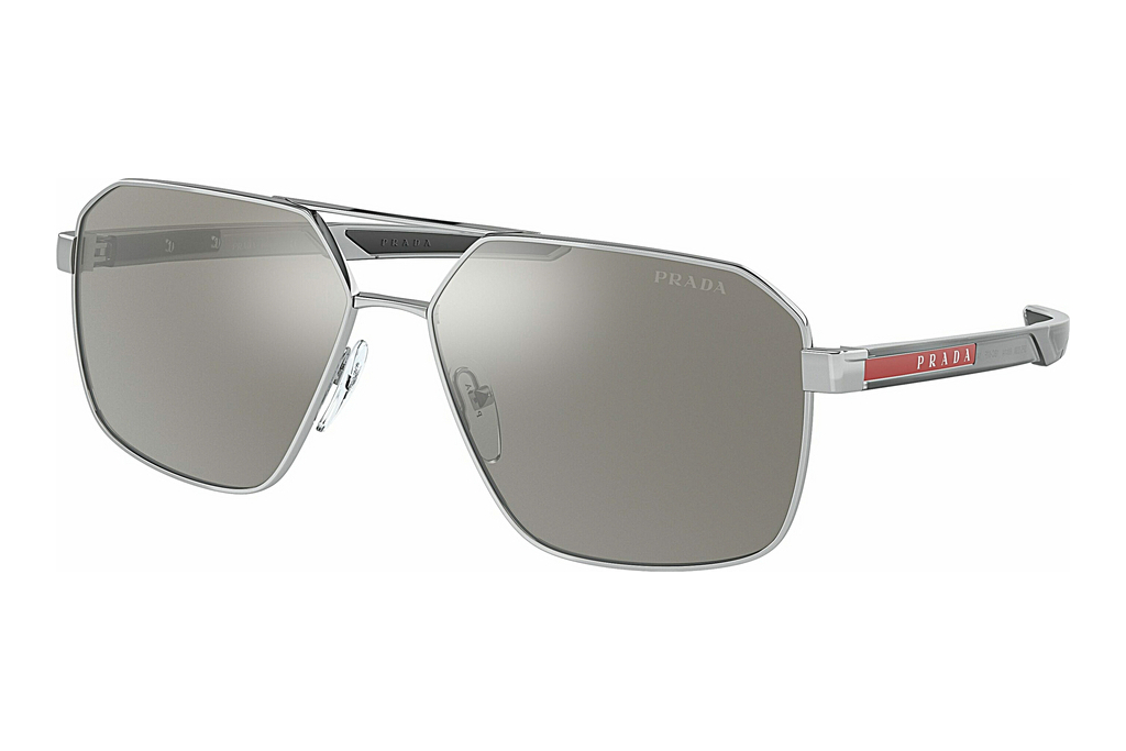 Prada Linea Rossa   PS 55WS 1BC07F Light Grey Mirror SilverSilver