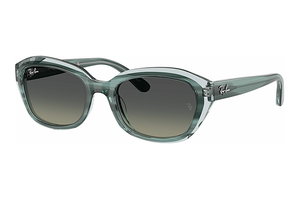 Ray-Ban Junior   RJ9081S 717511 Gradient GreyStriped Green On Transparent Green