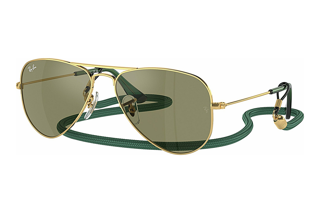 Ray-Ban Kids   RJ9506S 223/6R Green MirrorArista Gold