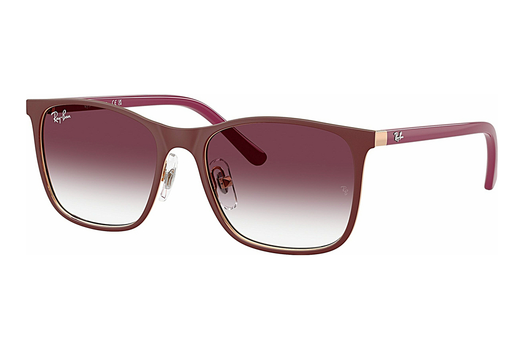 Ray-Ban Kids   RJ9551S 296/8H Clear Gradient Dark VioletBordeaux On Rose Gold