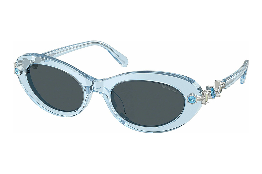 Swarovski   SK6042 107887 Dark GreyTransparent Light Blue