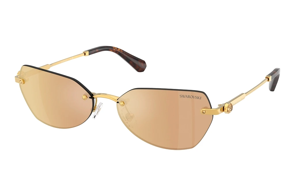 Swarovski   SK7038 40077J Dark Brown Mirror Rose GoldDark Gold