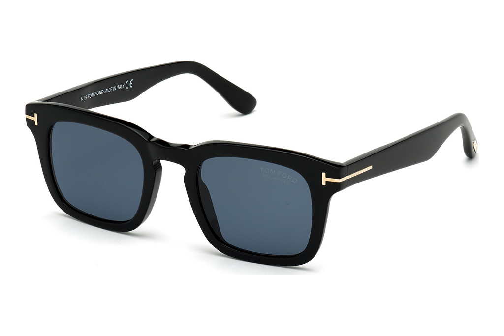 Tom Ford   FT0751 01V blau polarisierendGlänzend Schwarz