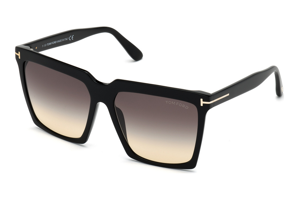 Tom Ford   FT0764 01B grau verlaufendGlänzend Schwarz