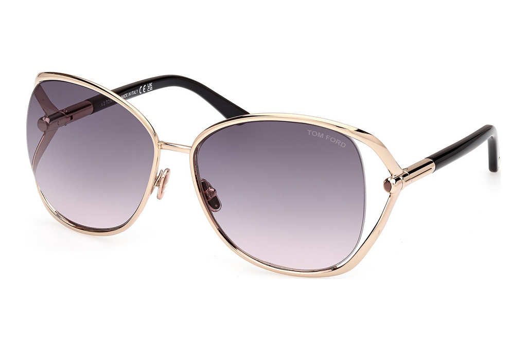 Tom Ford   FT1091 28B grau verlaufendGlänzend Tiefgold