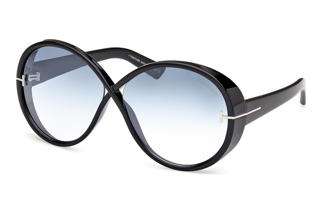 Tom Ford   FT1116 01X grau verspiegeltGlänzend Schwarz