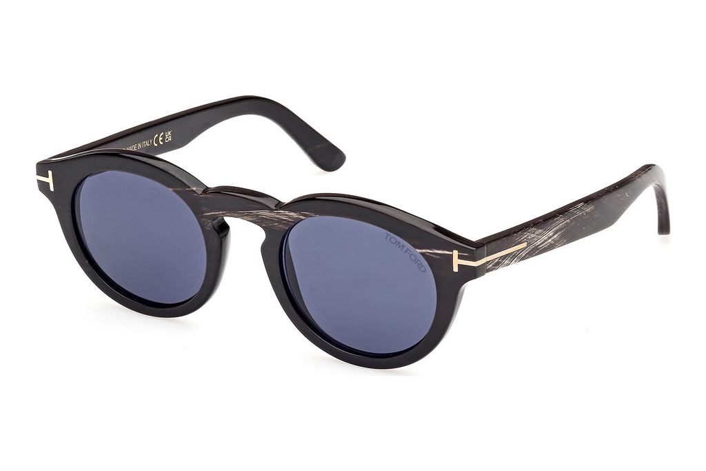 Tom Ford   FT1128-P 63V blauSchwarz Horn